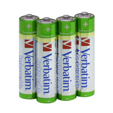  Verbatim AAA Premium Rechargeable Batteries